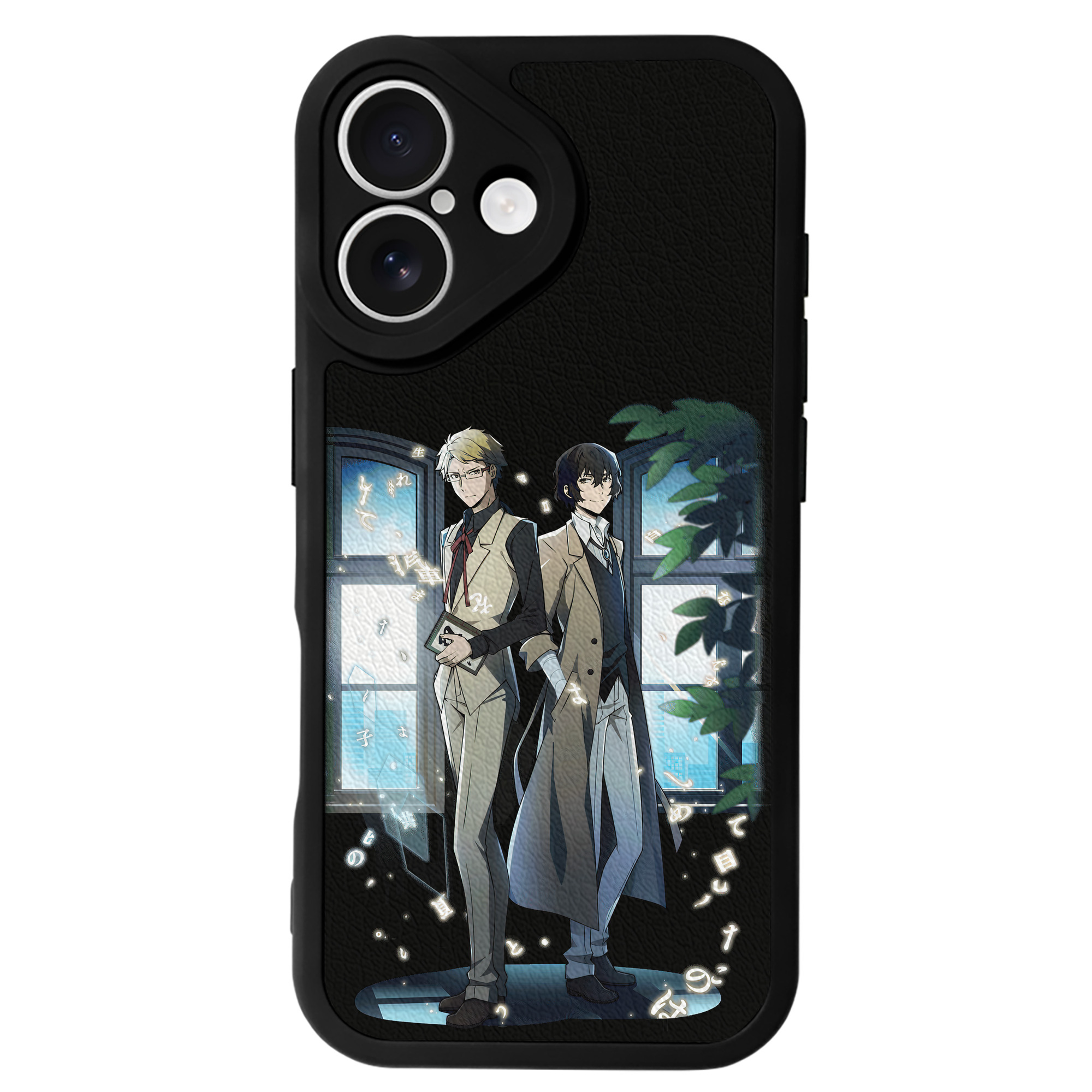 （画像用） 文豪ストレイドッグス Bungo Stray Dogs 【iPhone 16シリーズ対応】シリコンスマホケース（レザー調） 材質：シリコン